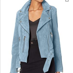 NWT Bagatelle Suede Belted Biker Jacket
